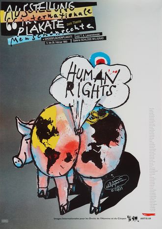 Internationale Plakate zum Thema Menschenrechte